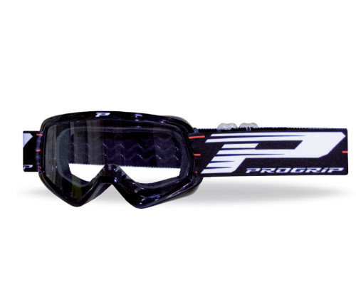 Progrip PG3101-102 CH дитячі мотогогли прозора подвійна лінза 1мм No Fog Anti UV чорний