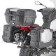 Kappa, Стелаж Бічні футляри, Система Швидкого Монтажу Monokey, Для Moto Guzzi V85 TT (2019), Сумісність з Monokey Retro-Fit K-Venture Alu та K'Mission Alu, Чорний