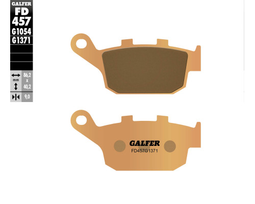 Гальмівні колодки galfer kh496 HONDA sintered metal (gold) street