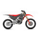 Пластиковий набір для UFO HONDA crf 250r '18-'21, crf 450r '17-'20 сірий / червоний (чохли для телескопів та наклейки в комплекті)