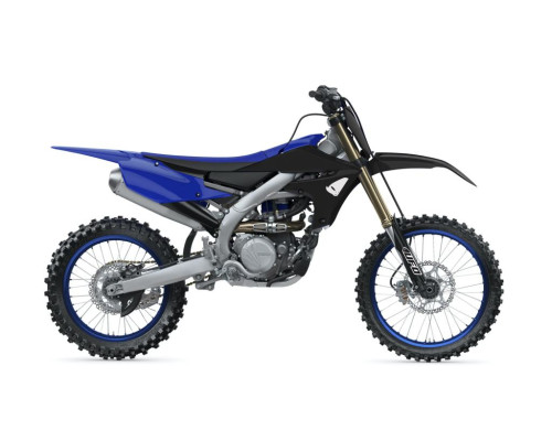 Пластиковий набір для UFO YAMAHA yzf 250 '19-'23, yzf 450 '18-'22 чорний / синій (чохли для телескопів та наклейки в комплекті)