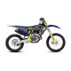 Пластиковий набір UFO husqvarna tc/fc '19-21 сірий/жовтий/синій (чохли для телескопа, рами та наклейки в комплекті)