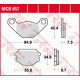 Trw lucas zf гальмівні майданчики kh173 organic aprilia sx 125 '08 -'14, gilera egalet 50 '95 -'99, muz baghira/mastiff 660 '97 -'07, supermoto 660 '06 -'08, sachs 50/125 '95'-'02, roadster 650 '002025'