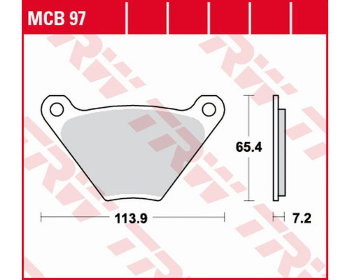 Гальмівні колодки trw lucas zf kh024/2 organic harley-davidson fl/flh/flhs 1200, flh/fxb/fxe/fxef/fxs 1340 '75-'85 передні/задні