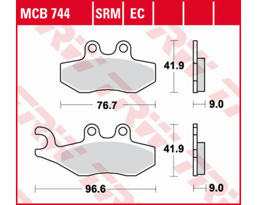Гальмівні колодки trw lucas zf kh353 eco organic aprilia 50 '08-'13, sportciЗАДНІ125 '05-'13, sr 125/300 '10-, derbi boulevard 50/125 '08-'17, peugeot ciЗАДНІtar 50 '14-, piaggio fly 50 2t/4t '05-' 12, liberЗАДНІ50 2t/4t