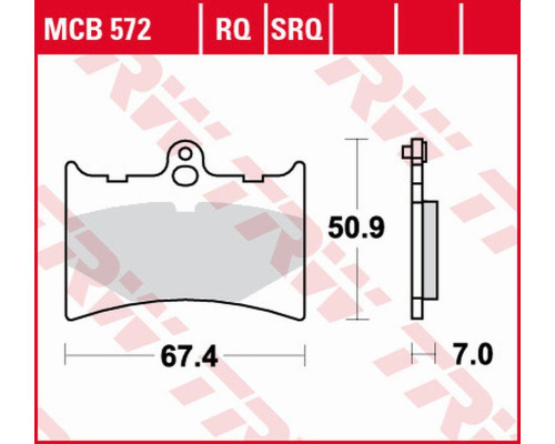Тормозні колодки trw lucas zf kh126 sinter track aprilia af-1 125 '89-'92, rs 125 '92-'04, af-1 250 '90-, benelli chrono/cx 125 '91, передні
