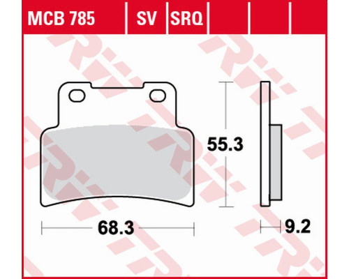 Тормозні колодки trw lucas zf kh432 sinter street aprilia rs 125 '07-'13, sl 750 shiver/drosoduro '07-'17, on 850 mana '07-'16, sl 900 shiver, smv 900 drosoduro '17-, yamaha mt 125, yzf 125r '14- , фронт
