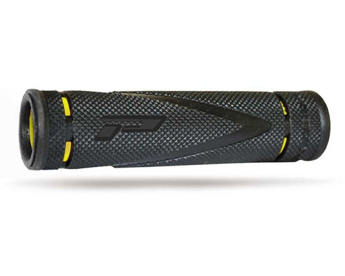 Ручки для квадроциклів progrip pg838 (22+22мм, довжина 125мм) чорні/жовті (двокомпонентні) (838-sa-202;838-202 sa)