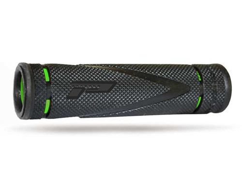 Ручки для квадроциклів progrip pg838 (22+22мм, довжина 125мм), колір чорний/зелений (двокомпонентні) (838-sa-198;838-198 sa)