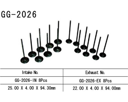 Клапан випускний vesrah YAMAHA yzf r6 '99-02' (oem: 5eb-12121-00,5eb-12121-10) (1шт) (made in japan)