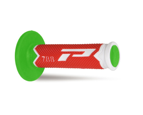 Progrip pg788 позашляхові ручки (22+25мм, довжина 115мм) білі/червоні/зелені (трикомпонентні) (788-290)
