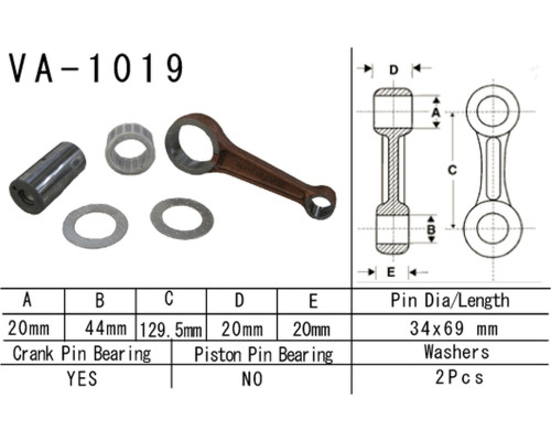 Шатун vesrah HONDA trx500 fa/fg '01-'13 (fourtrax, foreman, rubicon) (va1019) (made in japan)