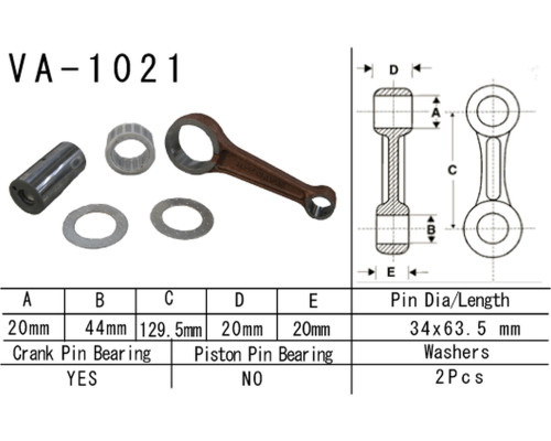 Шатун vesrah HONDA trx500 fe/fm/tm '05-'11 (fourtrax, foreman) (va1021) (made in japan)