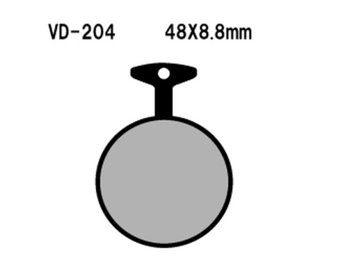 Гальмівні колодки vesrah kh11 yamaha xs650 72-76, xs500 73-75 (made in japan)