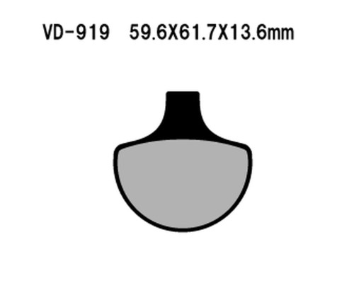 Гальмівні колодки vesrah kh94 harley davidson передні (made in japan)
