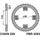 Pbr задня зірочка 4303 39 c45 honda trx 400 x 09 (jtr1350.39) (ланцюг 520)