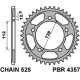 Pbr задня зірічка 4357 38 c45 honda vt 750s 11-13 (jtr1304.38) (ланцюг 525)