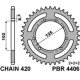 Задня зірочка pbr 4406 53 f derbi senda 50r/sm 00-12 (ланцюг 420) (jtr1132.53)