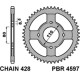 Pbr задня зірочка 4597 42 c45 honda cbf 125 09-14 (jtr1219.42) (ланцюг 428)