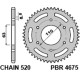 Задня зірочка pbr 4675 45 ktm 125 duke '14-18, 390 duke/rc '13-18 (jtr890.45) (ланцюг 520)