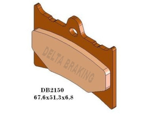 Delta braking kh126 передні гальмівні колодки aprilia af1 125 '88-'91, rs 125 '92-'05, tuono 125 '03-'04, ktm exc/mx 125 '87, gilera cx 125 '91-, mx1/mxr/sp01/sp02 125 '89-, nordw est 350/500 '94-'96, moto guzzi