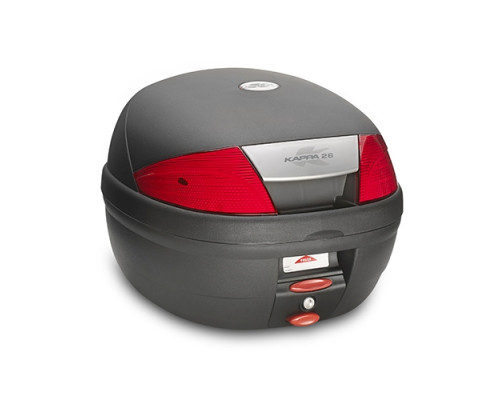 Kappa K26N центральний кофр Monolock 26л з монтажною пластиною чорний