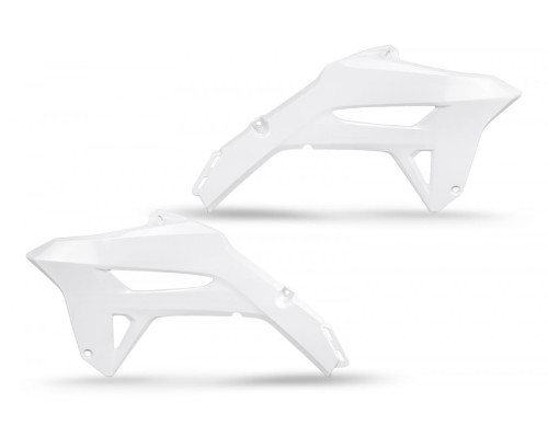 Ковпачки радіатора UFO HONDA crf 250r '22-24, crf 450r '21-24 колір білий