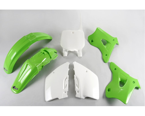 Комплект пластикових UFO kawasaki kx 125 / 250 '96-'98 колір oem (зелений/білий) (ka192e999) (ka192e999)