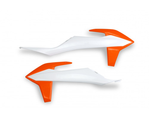 Ковпачки радіатора UFO ktm sx/sxf(sx-f) 125/150/250/350/450 '19-'22, exc 125 '20-'21, exc/excf(exc-f) 150/250/300/350/450/500 '20-2023 колір oem (помаранчевий)