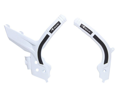 Racetech (rtech) захист рами (комплект) біматеріал super grip ktm sx 125/150/250 '19-21, sxf 250/350/450 '19-21, sxf 450 '18-21, exc/excf 150/250/350/450 '20-21 колір білий чорний