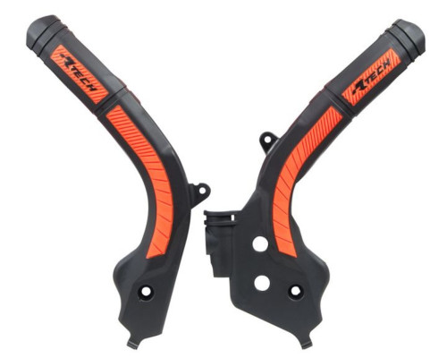 Racetech (rtech) захист рами (комплект) біматеріал super grip ktm sx 125/150 '16-18, sx 250 '17-18, exc/excf 250/350/450 '17-19, sxf 250/350/450 '16-18 колір чорно-помаранчевий