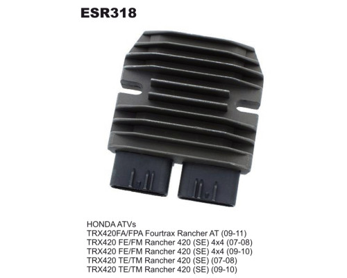 ELECTROSPORT РЕГУЛЯТОР НАПРУГИ HONDA TRX 420 FOURTRAX RANCHER 07-13, MUV700BIG RED '09-'13