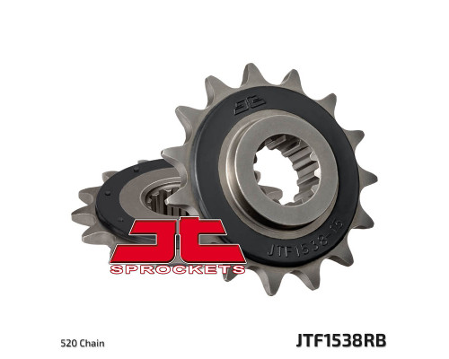 Jt передня зірочка 2119 15 з гумою kawasaki z 750 '04-'12 , z 800 '13-'16 (211915jtrb) (ланцюг 520)