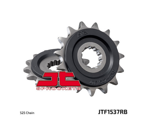 Зірочка передня jt 2137 16 з гумою kawasaki zx10r '04-'16 (213716jtrb) (ланцюг 525)
