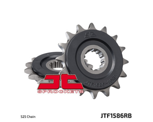 Зірочка передня jt 2142 16 з гумою yamaha r6 '06-'16 (214216jtrb) (ланцюг 525)