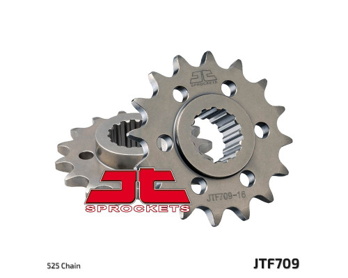 Jt передня зірочка 2150 16 aprilia 750/900 dorsoduro/abs '07-'19, shiver/gt/abs '07-'19, 1200 dorsoduro/abs '11-'16 (215016jt) (ланцюг 525)