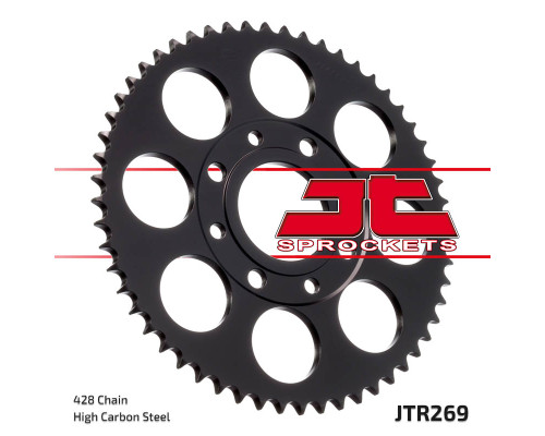 Jt задня зірочка 269 41 honda cg 125 '02-'05, cm 125 '82-'97, cb 125t '82-'88, daelim vc 125 '96-'99 (26941jt) (ланцюг 428)