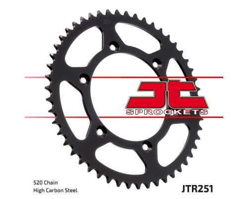 Jt продаж задня зірочка 270 49 yamaha yz/yzf/wrf '99-'18 (27049jt) (jtr245/2.49) (ланцюг 520) - замінено на 27049jtsc (jtr251.49sc)