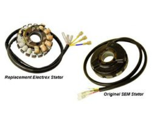 ОБМОТКА ГЕНЕРАТОРА ELECTREX (СТАТОР) З ЛІХТАМИ HUSABERG 98-03, KTM (СТАРІ МОДЕЛІ)