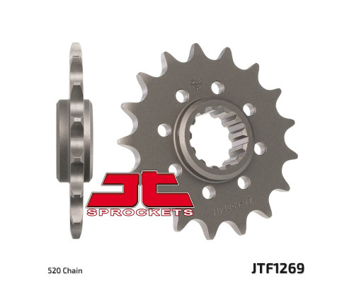 Jt передня зірочка 347m 16 honda cbr 600/900/929/954/1000, vtr 1000 sp1/2 (347m16jt) (ланцюг 520) переобработка