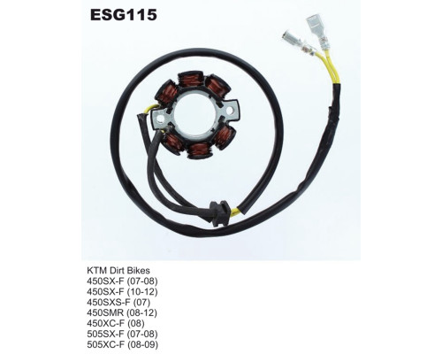 ОБМОТКА ГЕНЕРАТОРА ELECTROSPORT (СТАТОР) KTM SXF 450 '07-'12, SXF 505 '07-'08, XCF 505 '08-'09