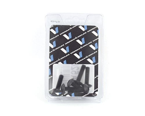 V parts (vicma) комплект болтів обтічника m5x25 (6шт) чорний (ta525nr)