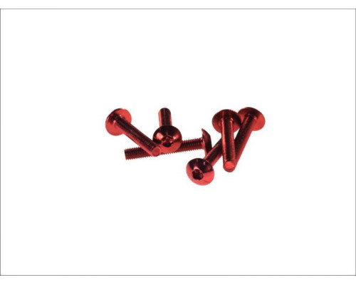 V parts (vicma) комплект болтів обтічника m5x30 (6шт) червоні (шестигранні) (ta530rj)
