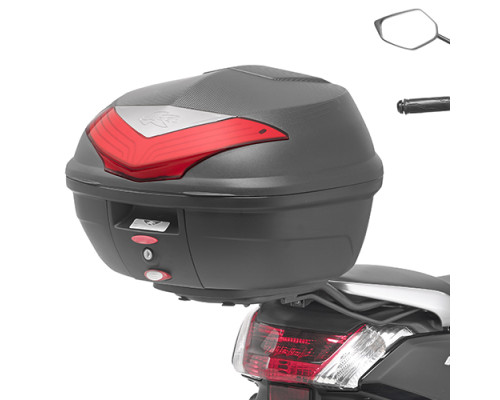 Kappa Стелаж для центрального кофра YAMAHA N-Max 125 (2015) без плити чорний