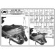 Kappa Стелаж для центрального кофра YAMAHA T-Max 500 (01-07) з пластиною Monokey чорний