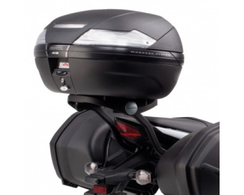 Kappa, Стелаж для центрального кофра, HONDA CB 600 (11-13), CBR 600F (11-13), без плити, чорний