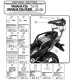 Kappa Стелаж для центрального кофра YAMAHA FZ6/FZS 600 Fazer (04-06), FZ6 S2/FZ6 600 Fazer S2 (07-11) без плити чорний