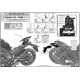 Kappa, Стелаж для центрального кофра, YAMAHA FZ8/Fazer 8 800 (2010-2015), чорний