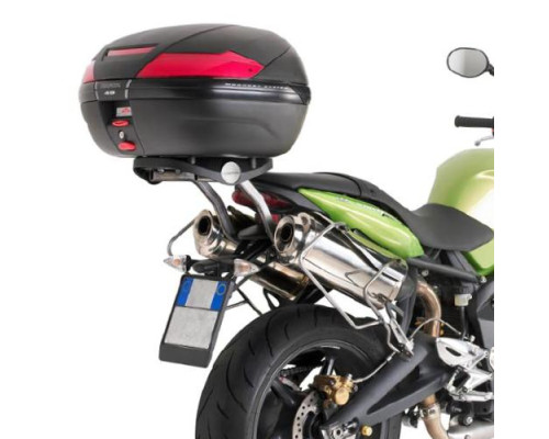 Kappa, Стелаж kufra центрального, для Triumph Street Triple 675, 2007-2012, Чорний