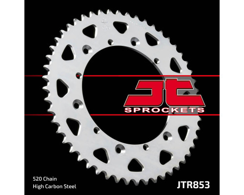 Jt задня зірочка 856 38 yamaha tt600r '98-'03, tt600s '93-'95, yfs 200`88-06, yfm 350 warrior (85638jt) (ланцюг 520)